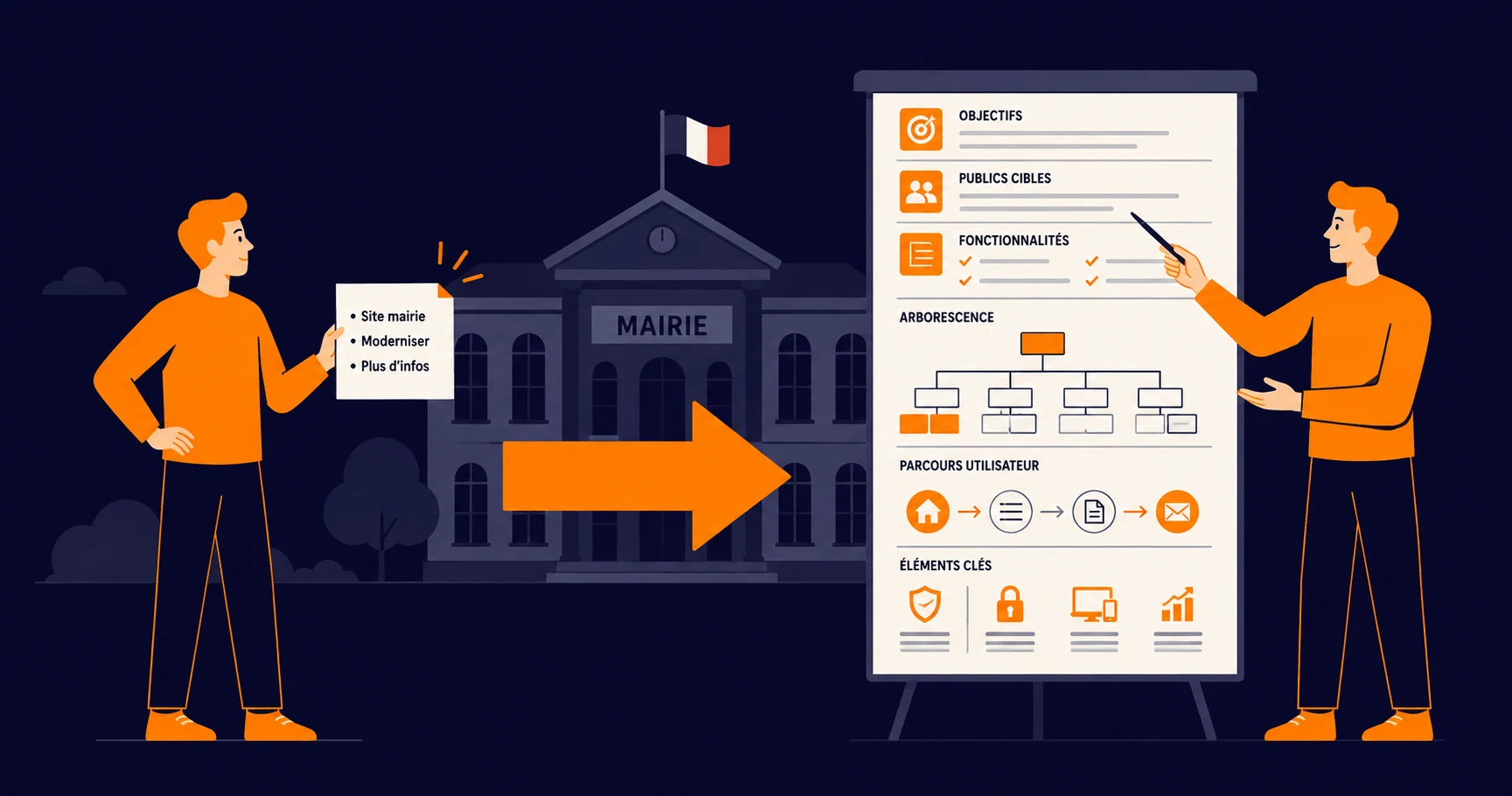 Illustration de l'importance du cadrage d'un projet de site internet de collectivité
